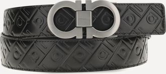 Ferragamo Cintura Gancini in pelle reversibile Man 110