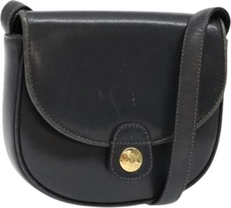 Celine Pre-owned Leather celine-bags - Dames - Vintage Schoudertas - Grijs - ONE Size - Leer - Vintage
