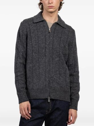 Gran Sasso zip-up cardigan - Grigio