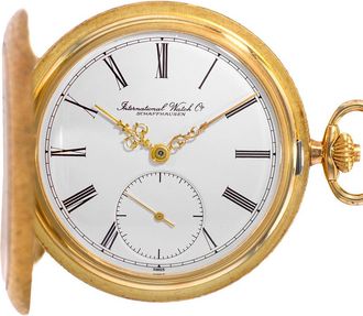 IWC Pre-owned IWC Pocket Watch Hand Wind White Dial Mens Watch 5405