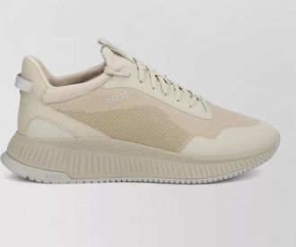 HUGO BOSS modern sneakers with mesh and textured sole