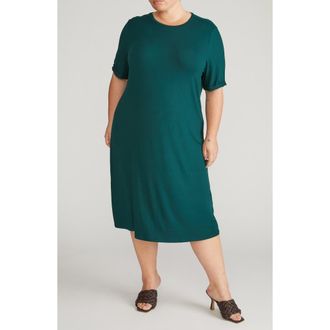 Universal Standard Lily Liquid Jersey Dress in Forest Green at Nordstrom, Size 2Xl