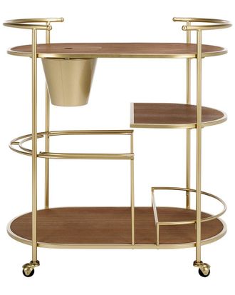 Safavieh Alora 2-Tier Bar Cart W Bucket
