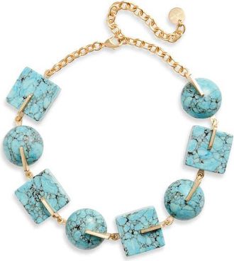 Cult Gaia Laguna Stone Choker Necklace in Ibiza Turquoise at Nordstrom