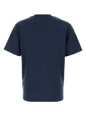 New Balance Mens Navy Blue Cotton T-Shirt Exterior Exterior: T-shirts And Polos