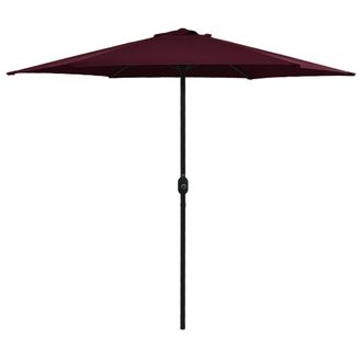 vidaXL Sombrilla De Jard&iacute;n Con Palo De Aluminio Burdeos 270x246 Cm Vidaxl