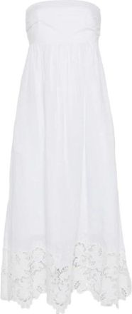 Max Mara Scena Dress - Dames - Casual kleedjes - Wit - 2XS - Linnen - Kleedjes