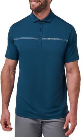 Travis Mathew Heater Pro Chest Stripe Polo in Titan at Nordstrom Rack, Size Xxx-Large