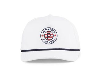 Puma Pars Stripes Rope Tech Mens Cap Mens Caps White Glow, Elastane/Polyester