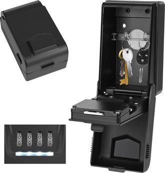OEM Caja Fuerte Exterior Para Llaves, Caja Fuerte De Pared Grande Con 4 Combinaciones Y Llave Iluminada, Impermeable Y Resistente A La Corrosi&oacute;n Para El H