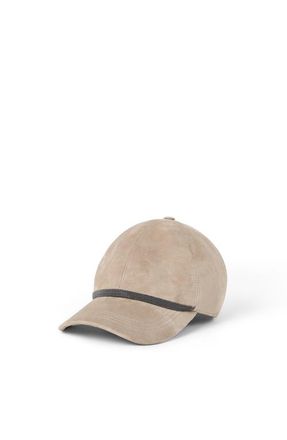 Brunello Cucinelli Baseball Cap with monili in Beige at Nordstrom, Size Medium