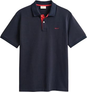 GANT Polo Coton - Heren - Polos - Blauw - M - Katoen - Tops
