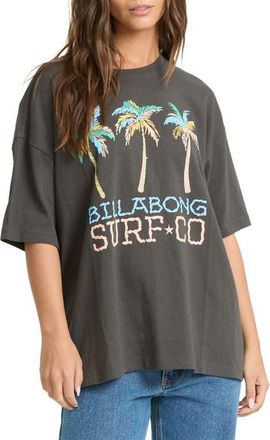 Billabong Found in Paradise Oversize Graphic T-Shirt in Off Black at Nordstrom, Size X-Large