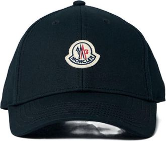 Moncler Black Logo Baseball Hat