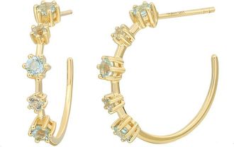 Bony Levy 14K 1.02 Ct. Tw. Blue Topaz Earrings
