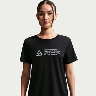 Nike Womens Nike ACG Dri-FIT Trail Running T-Shirt in Black | IQ4024-010