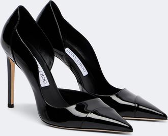 Jimmy Choo London Brigitte 100 patent leather pumps