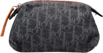 Dior Pre-owned Pouch - Dames - Vintage Clutch - Blauw - ONE Size - Denim - Vintage