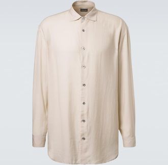 Giorgio Armani Camisa Archivio de sat&eacute;n