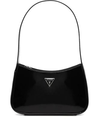 Guess Co Arnela logo-plaque shoulder bag - Black