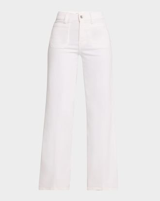 Frame Denim Le Slim Palazzo Modernist Pocket Jeans
