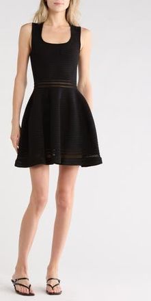 SIMKHAI Lottie Sleeveless Ottoman Sweater Minidress in Black at Nordstrom Rack, Size X-Large