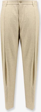 Dolce & Gabbana Pantaloni in canapa, lino e seta effetto tweed - DOLCE & GABBANA - gender_Man