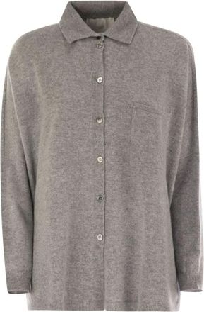 VANIS&Eacute; Shelly Shirt Style Truien - Dames - Overhemden - Grijs - L - Overhemden