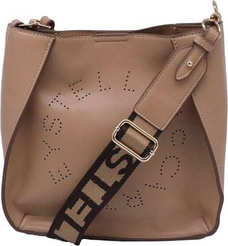 Stella McCartney Brown Polyurethane Perforated Logo (Authentic Pre-Loved)