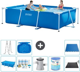 Intex Piscina Con Estructura Rectangular - 300x200x75 Cm - 7-piezas S30218