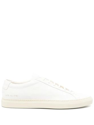 Common Projects panelled sneakers - men - Cotton/Calf Leather/Rubber/Calf Leather - 39 - White