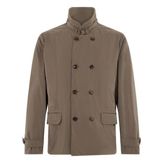 Moorer Light Jackets, male, Brown, Size: S Nabucco Double-Breasted Jacket