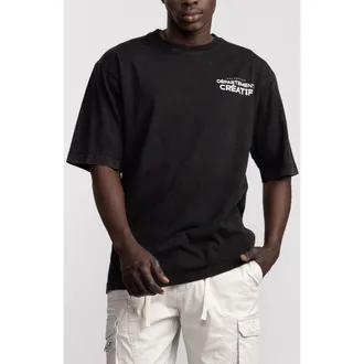 Mania Departement Creatif Oversize T-Shirt in Black at Nordstrom, Size Xx-Large