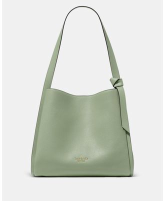 Kate Spade New York Womens Knott Large Carryall Bag - Green Leather - One Size