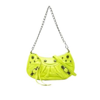 Balenciaga Pre-owned Mini Le Cagole - Dames - Pre-owned - Geel - Maat: ONE Size Leer