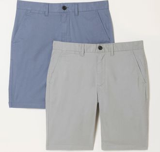 Fat Face FatFace Blue 2 Pack Chino Shorts