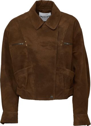Isabel Marant Belma Faux Suede Belted Oversized Jacket