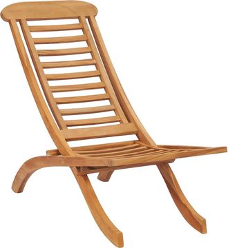 vidaXL Vidaxl - Silla De Jard&iacute;n Plegable Madera Maciza De Teca 50x90x69 Cm