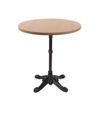 Netfurniture Barron Table Base Round Top in Black