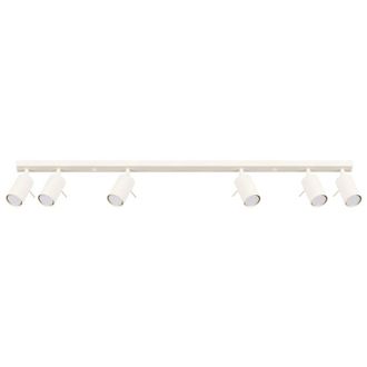 Wonderlamp L&aacute;mpara de techo de metal beige con 6 focos orientables
