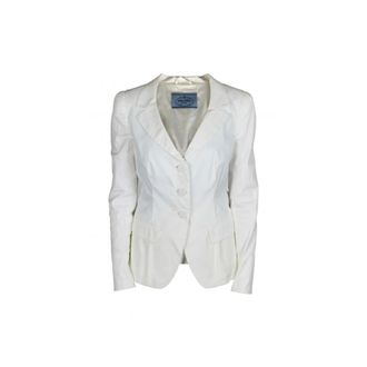 Prada Jassen, Dames, Wit, L, Katoen, Tailleur