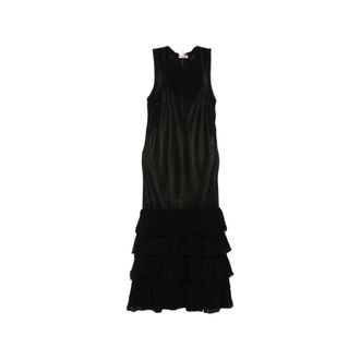 Twinset Abito in maglia - Dames - Casual kleedjes - Zwart - M - Kleedjes