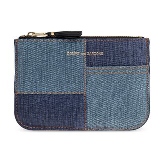 Comme Des Gar&ccedil;ons Wallets & Cardholders, unisex, Blue, Size: ONE SIZE Leather Pouch