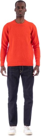 Drumohr Round-neck Knitwear, male, Red, Size: L Maglia Girocollo