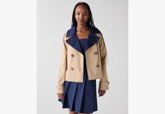 Kate Spade New York Cropped Trench Coat