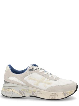 Premiata White Moerun Mesh Calfskin Sneakers