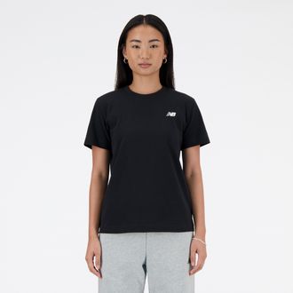 New Balance T-Shirt NEW BALANCE SPORT ESSENTIALS JERSEY T-SHIRT, Damen, Gr. XXL, schwarz (schwarz (001)), Obermaterial: 100% Baumwolle, normal, Rundhals, Shirts T