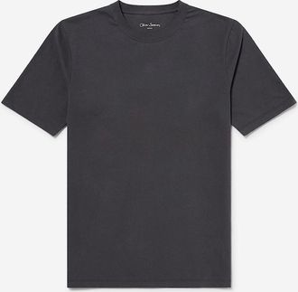 Oliver Sweeney Mens Oliver Sweeney Lightweight 170gsm Cotton Jersey Tee - Black - Size: 42