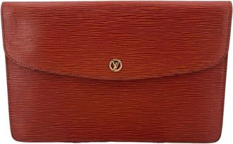Louis Vuitton Brown Leather Montaigne (Authentic Pre-Loved)