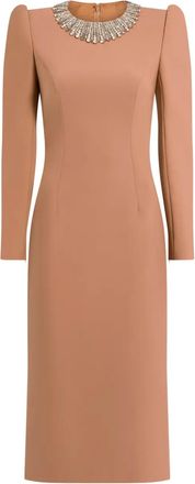 Jenny Packham Abito midi Cora con decorazione - Toni neutri
